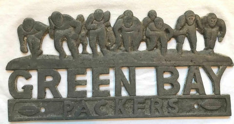 Rare 1930's Green Bay Packers license plate topper - All original/ great patina!