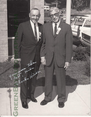 Clarke Hinkle signed picture to Mike Michalske